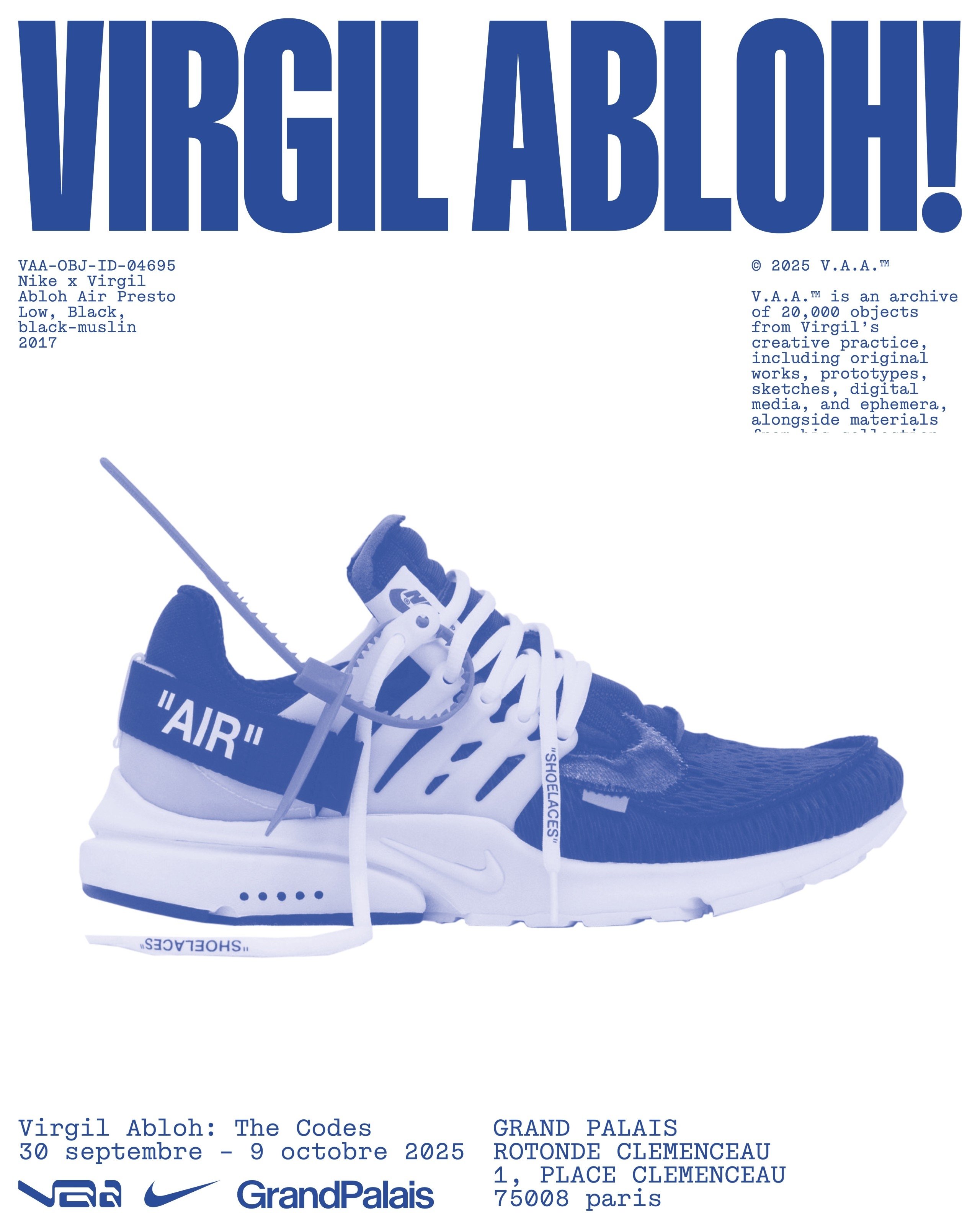 Nike 攜手 Virgil Abloh Archive™ 舉辦歐洲首次大型展覽！致敬 Virgil Abloh 傳奇創作！
