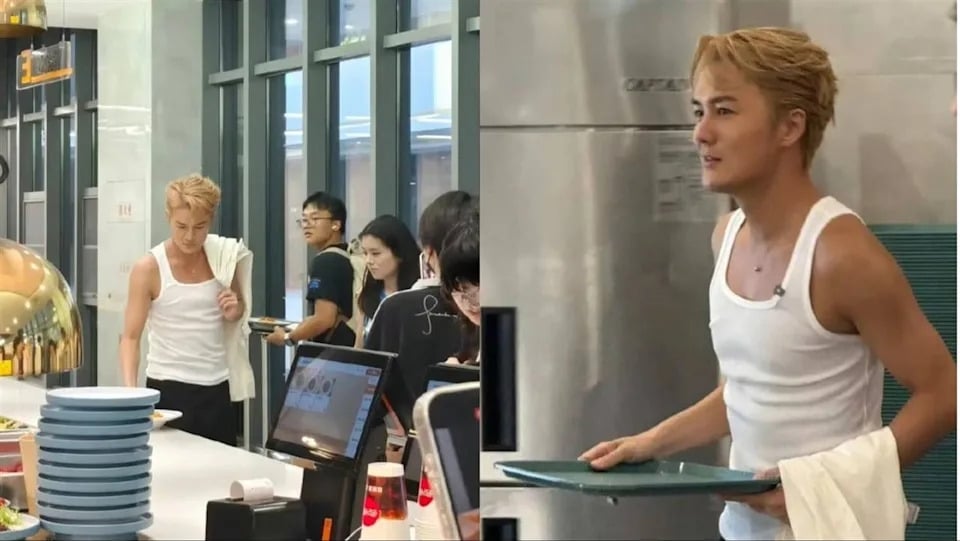 吳克群驚喜現身校園食堂！網友大讚：「身材比學生還好！」