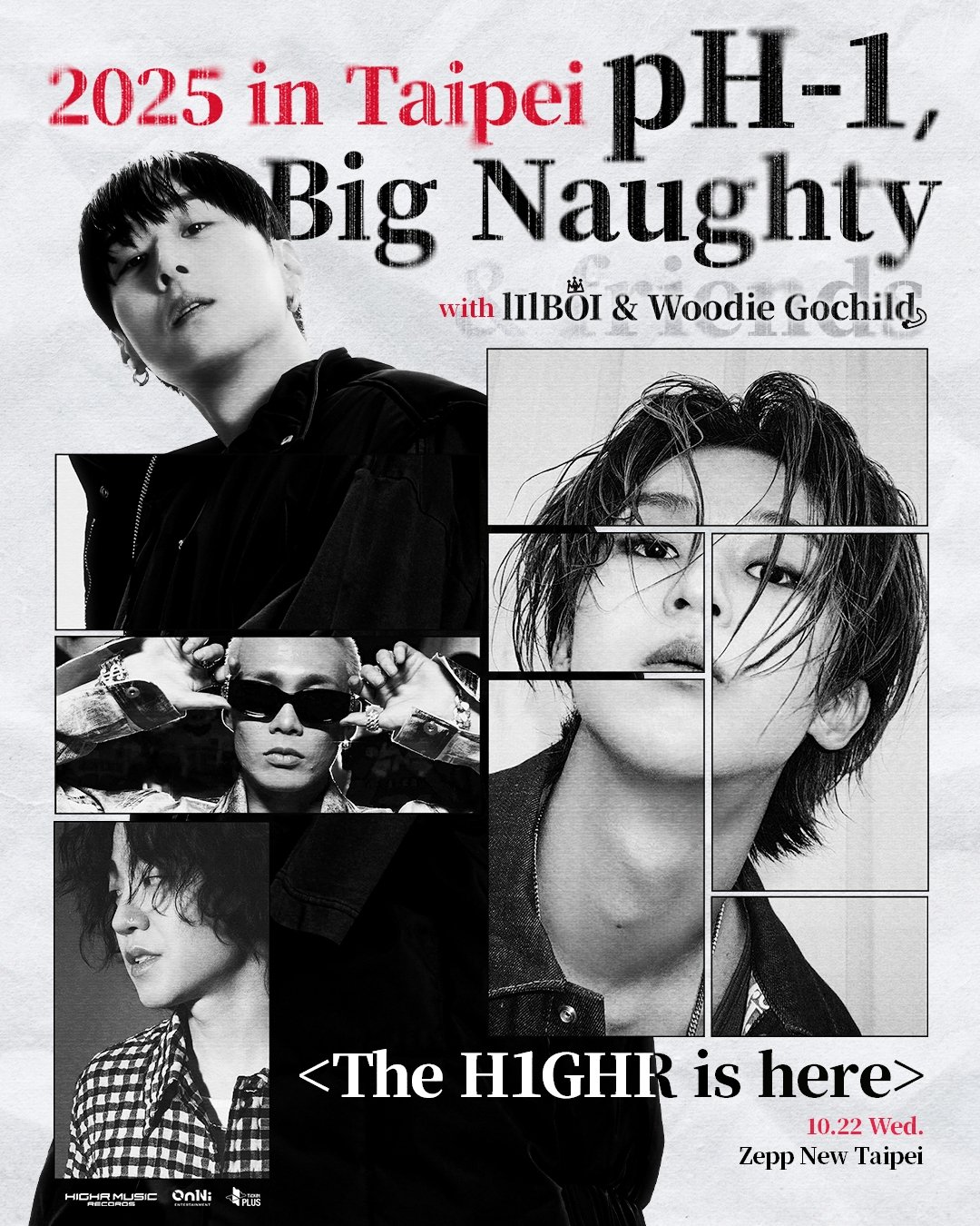 pH-1、BIG Naughty 10 月登台!H1GHR MUSIC 四大主將與特別嘉賓 Karencici 一同嗨翻台北!