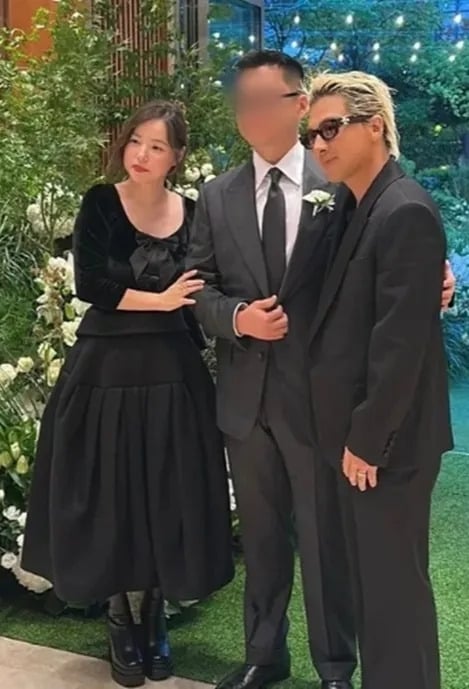 太陽、閔孝琳罕見合體！夫妻亮相婚禮太幸福，粉絲嗨喊：「神顏夫妻！」
