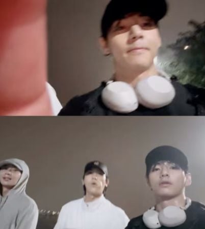 BTS V、朴炯植、朴敘俊深夜漢江散步！粉絲驚呼：「根本韓劇現場！」