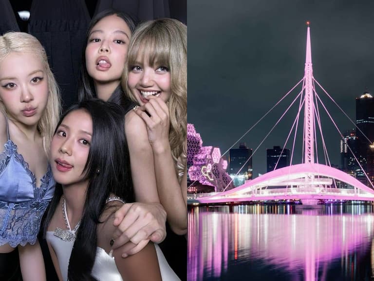 BLACKPINK 演唱會倒數,高雄 6 大地標同步點亮 BP 粉紅色系燈光!