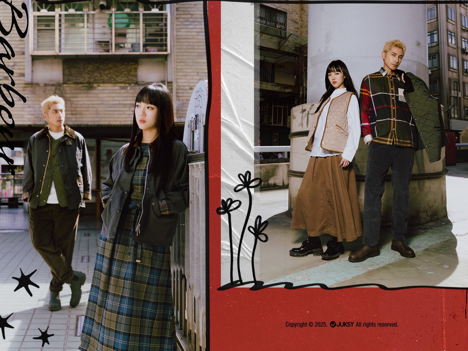 流行可能一夜之間被取代,Barbour 的經典油布與格紋設計卻能留下歲月印記,成為秋日最耐看的風格答案!