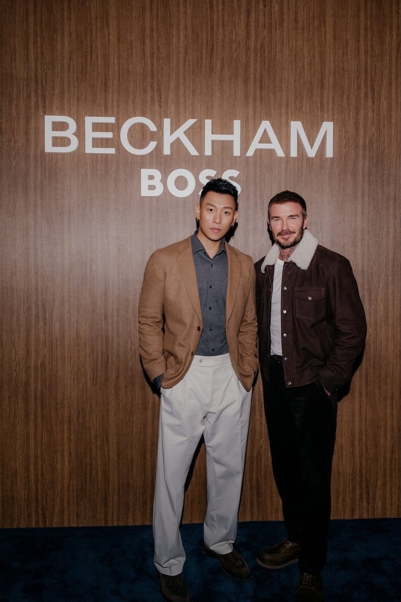 大衛貝克漢亮相 BECKHAM X BOSS 全新秋冬系列上 海限時體驗空間開幕活動