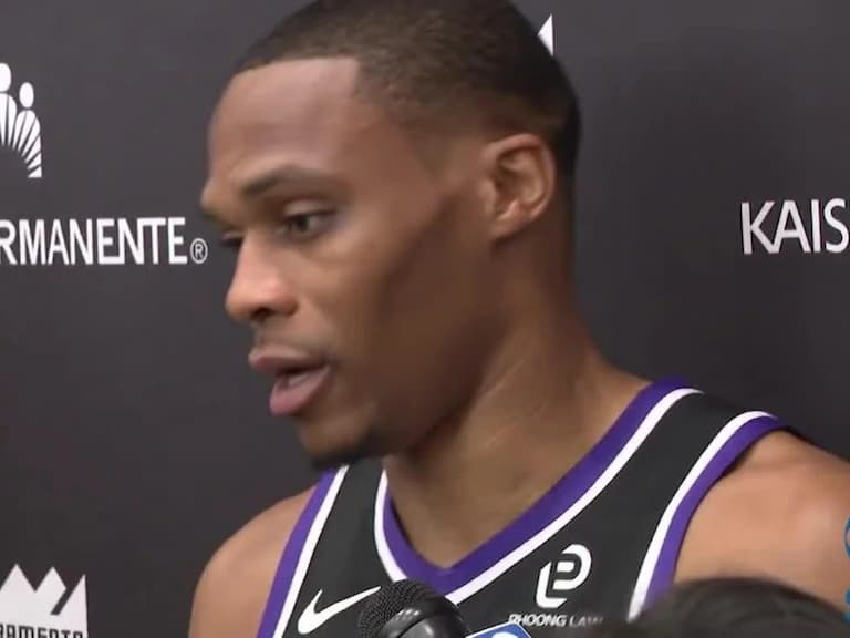 NBA/Russell Westbrook 重現經典迷因表情!加盟國王被問是否最後一年他傻眼了!