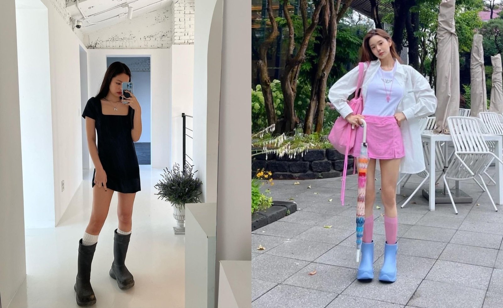 雨鞋穿搭
