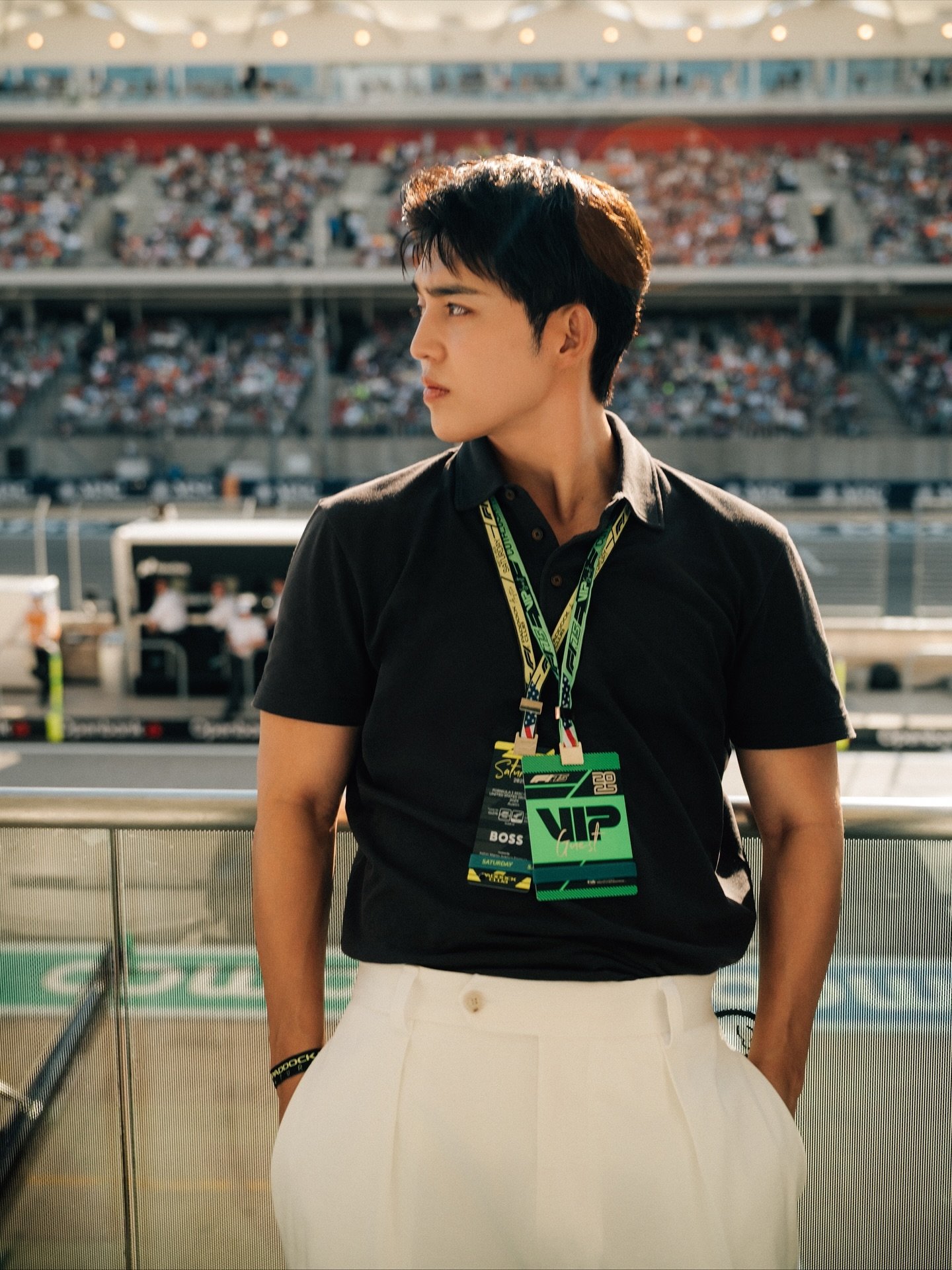 S.COUPS 現身美國 F1 Austin GP,身穿 BECKHAM x BOSS 秋冬系列詮釋賽道型格風範