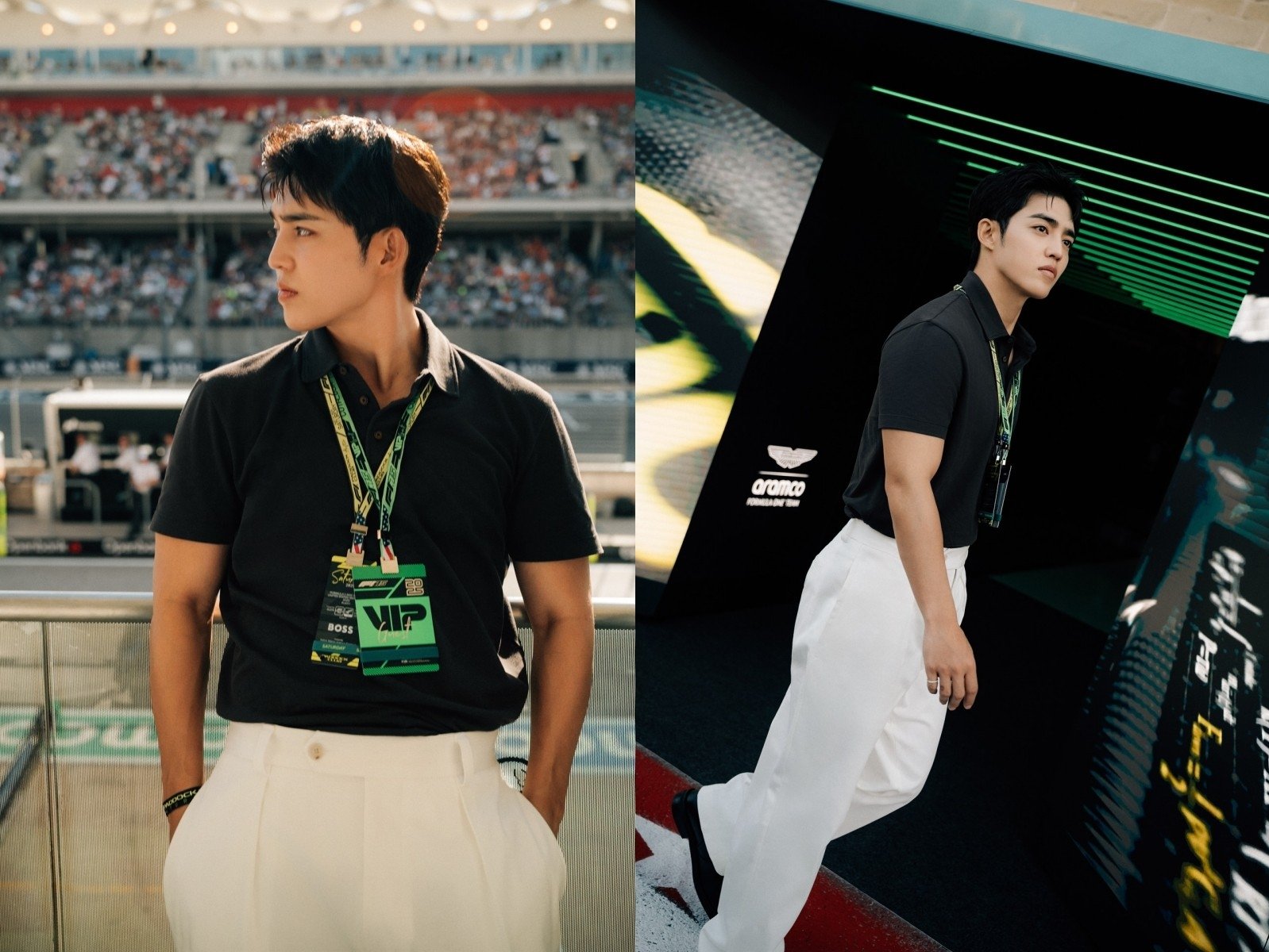 S.COUPS 現身美國 F1 Austin GP，身穿 BECKHAM x BOSS 秋冬系列詮釋賽道型格風範