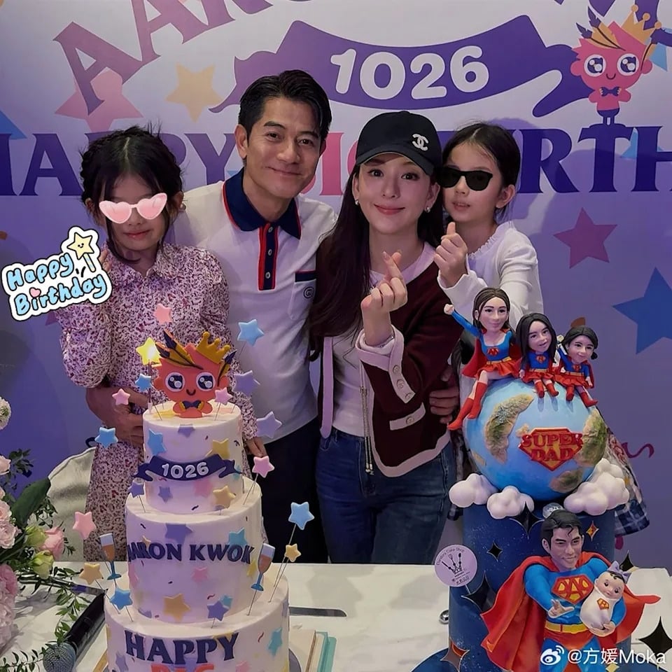 郭富城迎 60 大壽!方媛產後首露面,網讚:「三寶媽太神!」