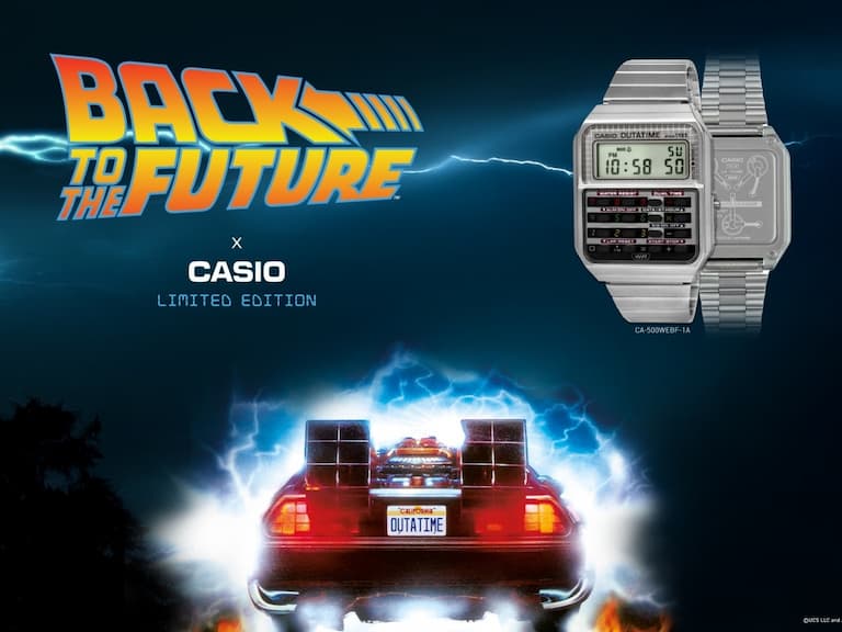 CASIO x《回到未來》限量錶登場！聯名腕錶致敬經典電影 40 週年