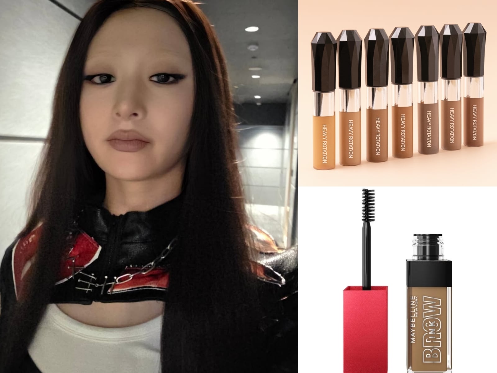 LE SSERAFIM 許允真身高 172 回應漂淺眉毛妝容爭議｜漂眉漂髮差異、注意事項、眉毛漂色五官、臉型分析一次看！