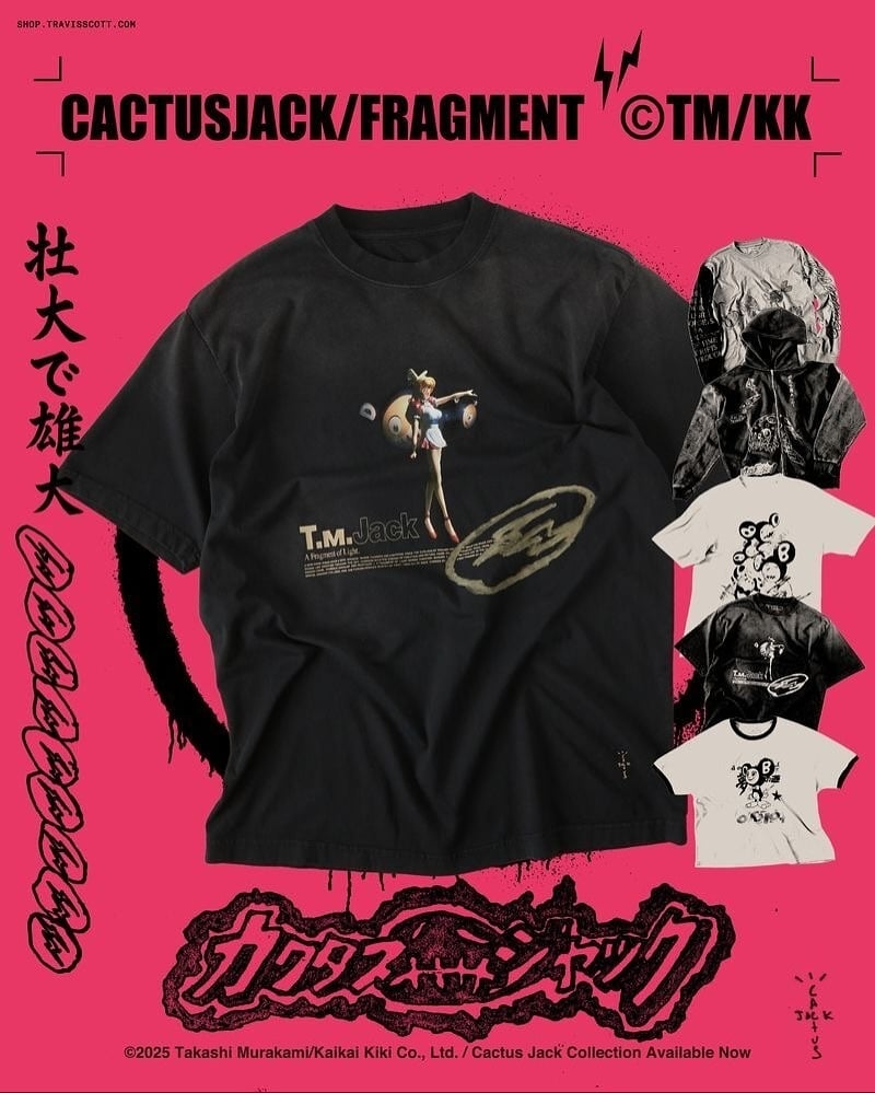 Travis Scott 再次引爆潮流圈！Cactus Jack x FRAGMENT x 村上隆三方聯名全系列正式登場！