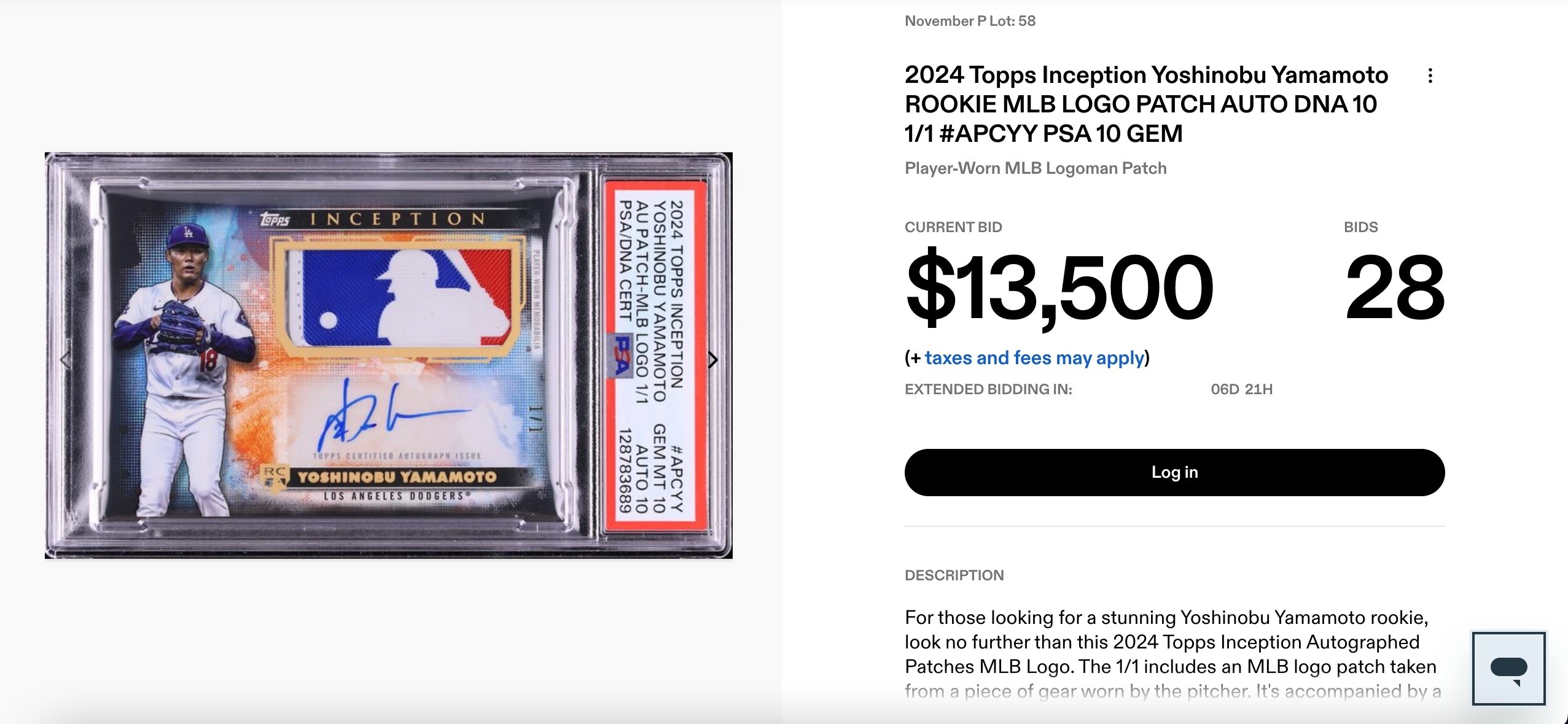 NBA/Karl-Anthony Towns 抽中全球唯一「山本由伸」親簽卡!拍賣驚人金額曝光!