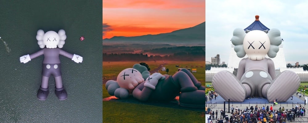 《KAWS:HOLIDAY 》首度登陸中東阿布達比!沙漠海洋星空下抱月亮超夢幻