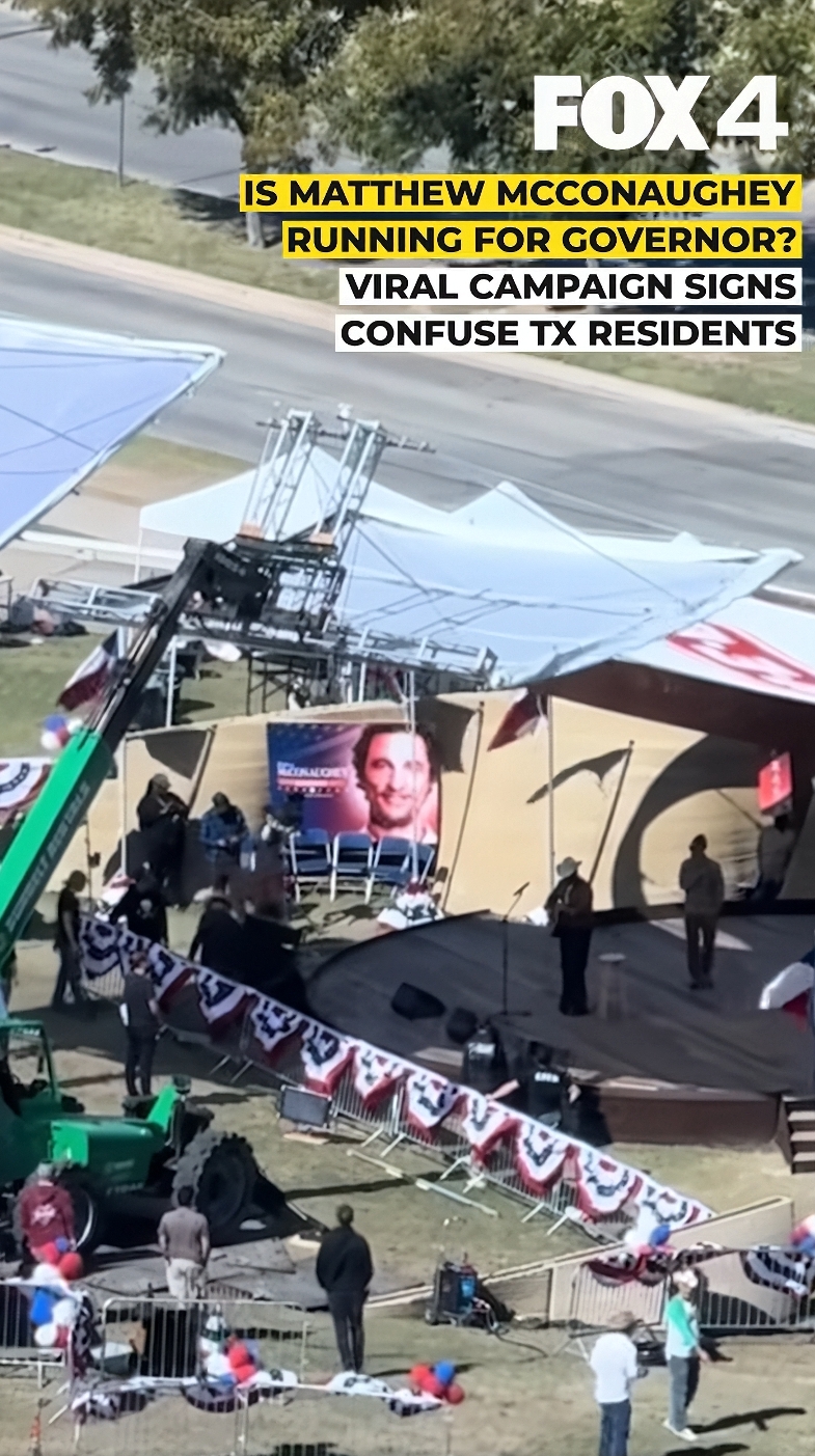 馬修麥康納 Matthew McConaughey 驚現「州長競選看板」!真相曝光全網傻眼!