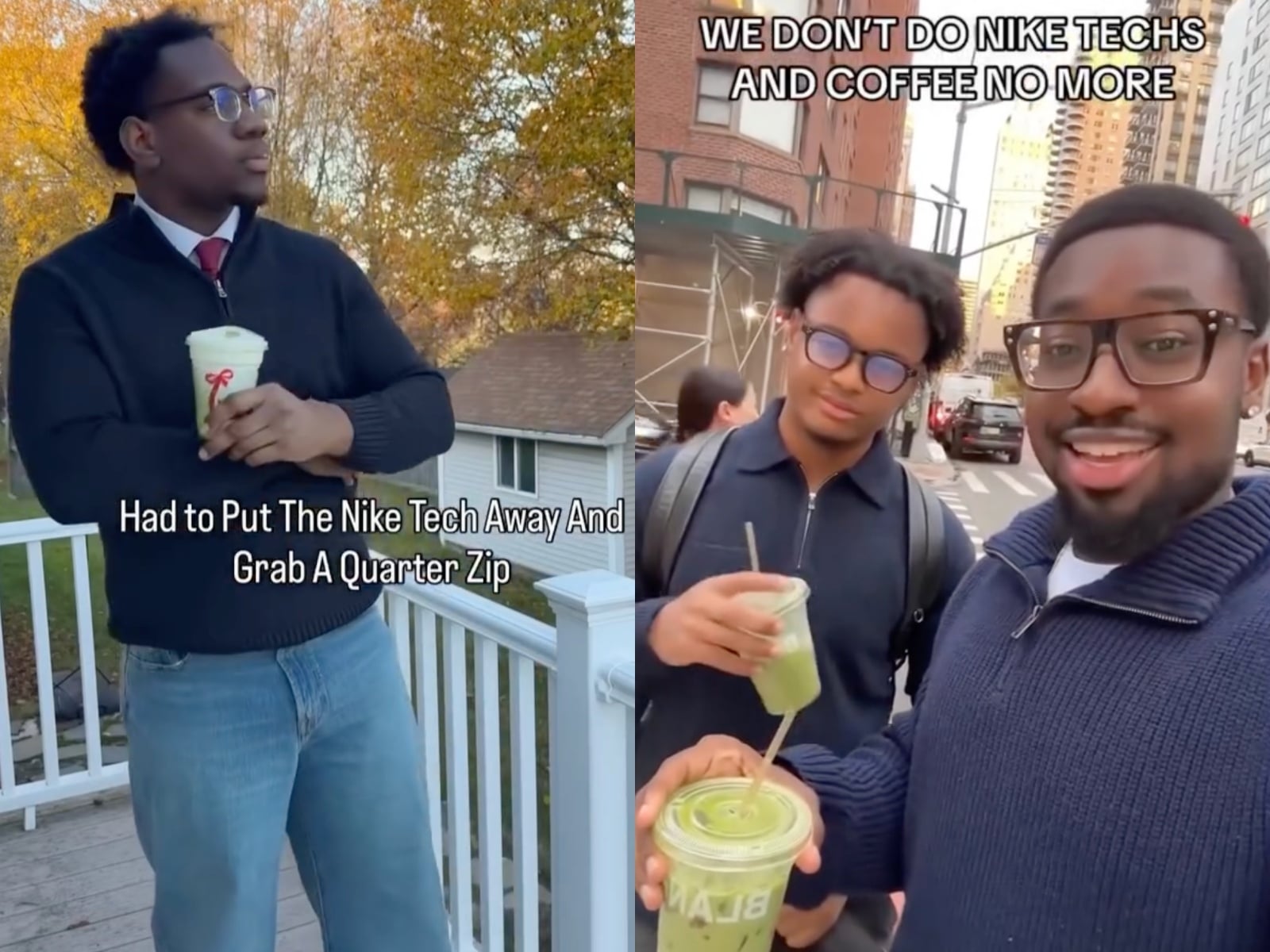 Quarter Zip 半拉鍊式毛衣＋抹茶才是最新潮流？不穿 Nike Tech 外套的 TikTok 爆紅風潮是什麼？