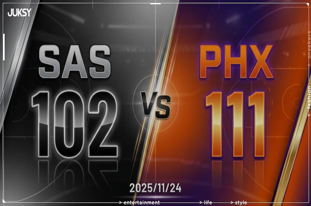 [2025/11/24 馬刺 @ 太陽] Brooks轟25分Booker攻24分 太陽主場力克馬刺奪勝