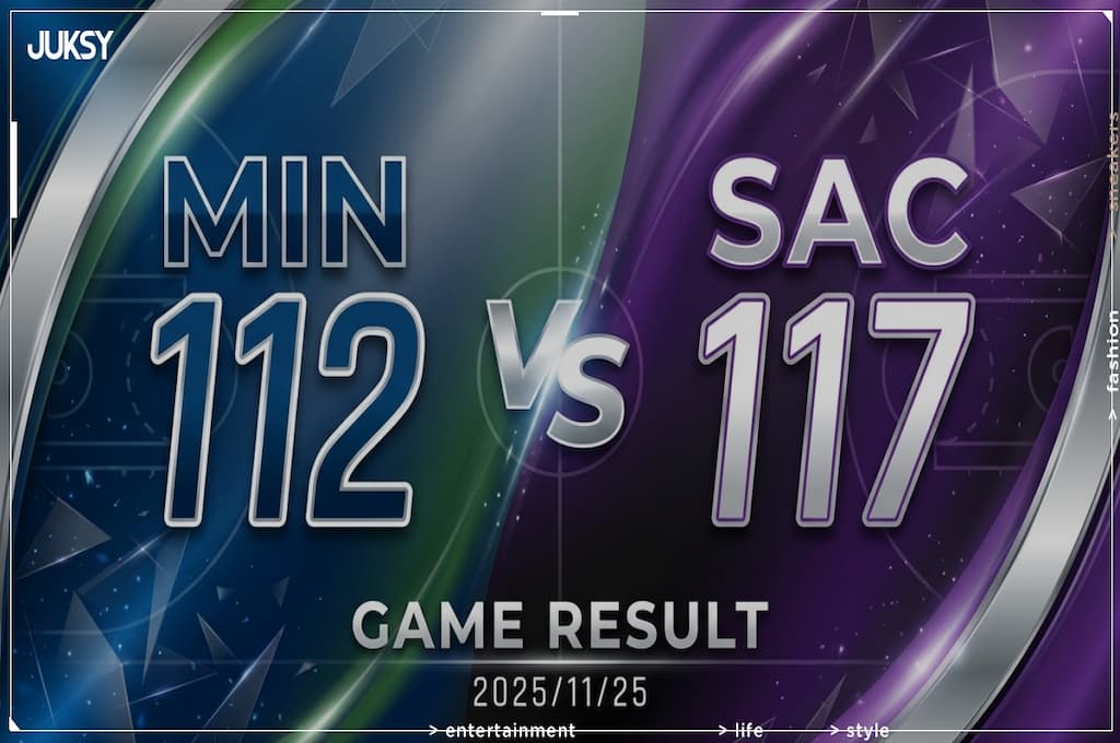 [2025/11/25 灰狼 @ 國王] DeRozan狂砍33分 國王主場力克灰狼奪勝