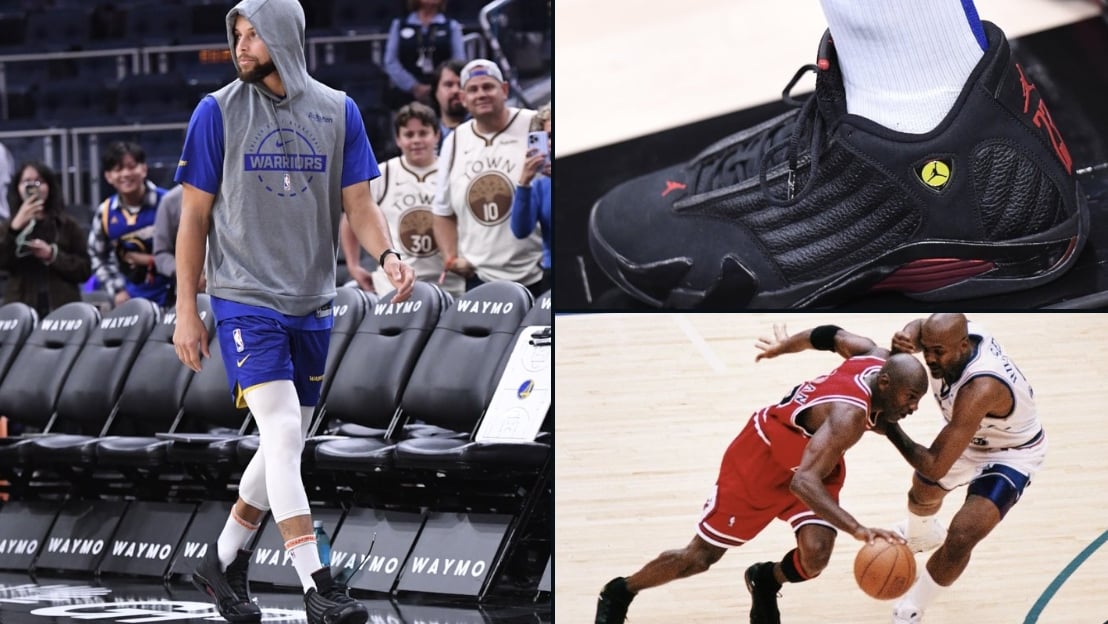 NBA／Stephen Curry 睽違 12 年首穿 Nike 出賽狂轟 31 分！賽前上腳喬丹「兩大經典戰靴」再添話題！