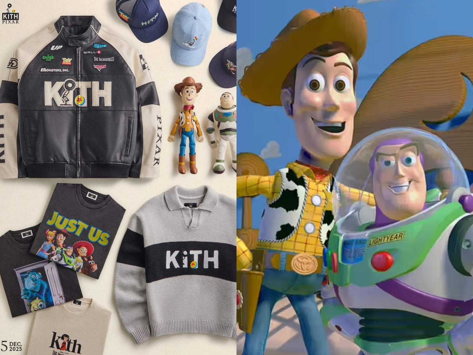 KITH x 皮克斯 2025 聯名曝光！《玩具總動員》、《怪獸電力公司》全體出動