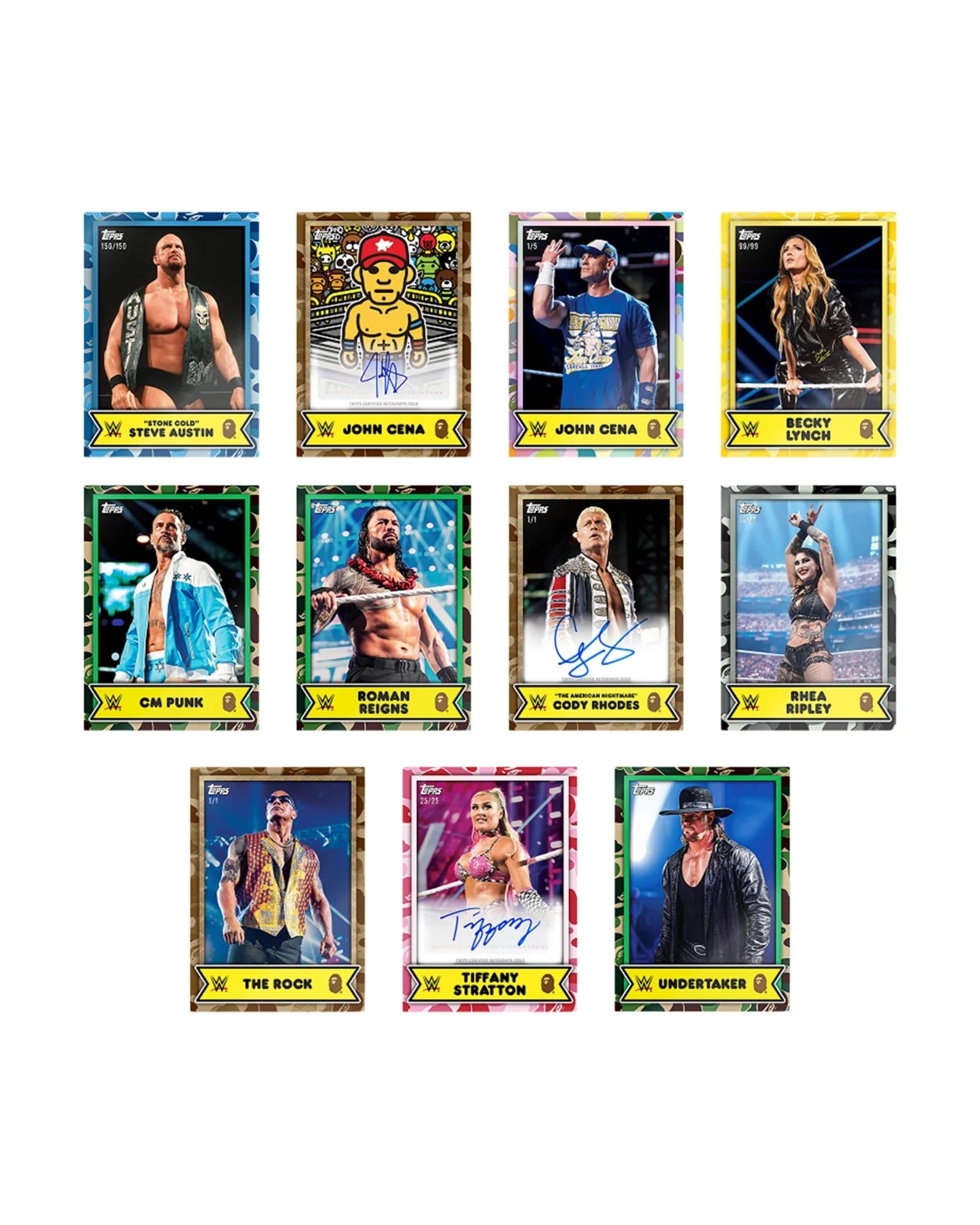 IShowSpeed 率先穿上!WWE 攜手 BAPE、TOPPS 帶來三方聯名,將 32 位摔角明星融入服飾與卡牌!