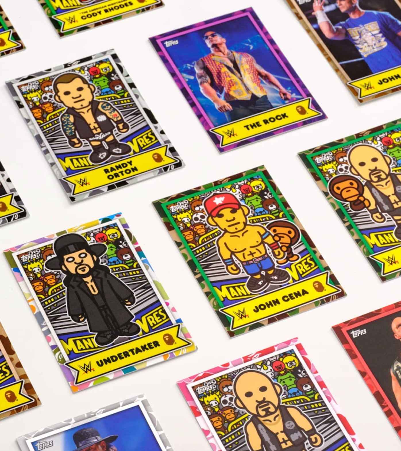 IShowSpeed 率先穿上!WWE 攜手 BAPE、TOPPS 帶來三方聯名,將 32 位摔角明星融入服飾與卡牌!