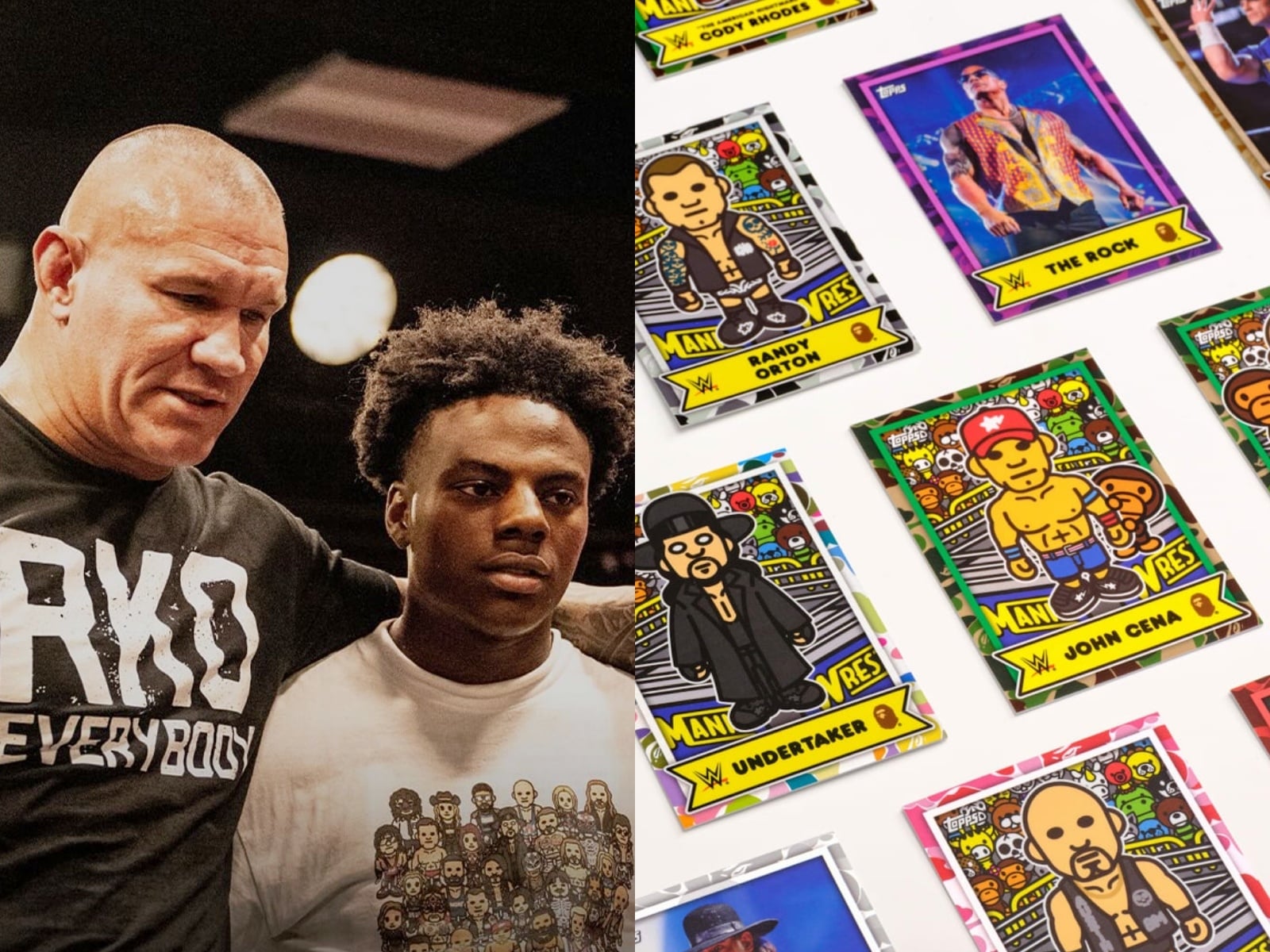 IShowSpeed 率先穿上！WWE 攜手 BAPE、TOPPS 帶來三方聯名，將 32 位摔角明星融入服飾與卡牌！