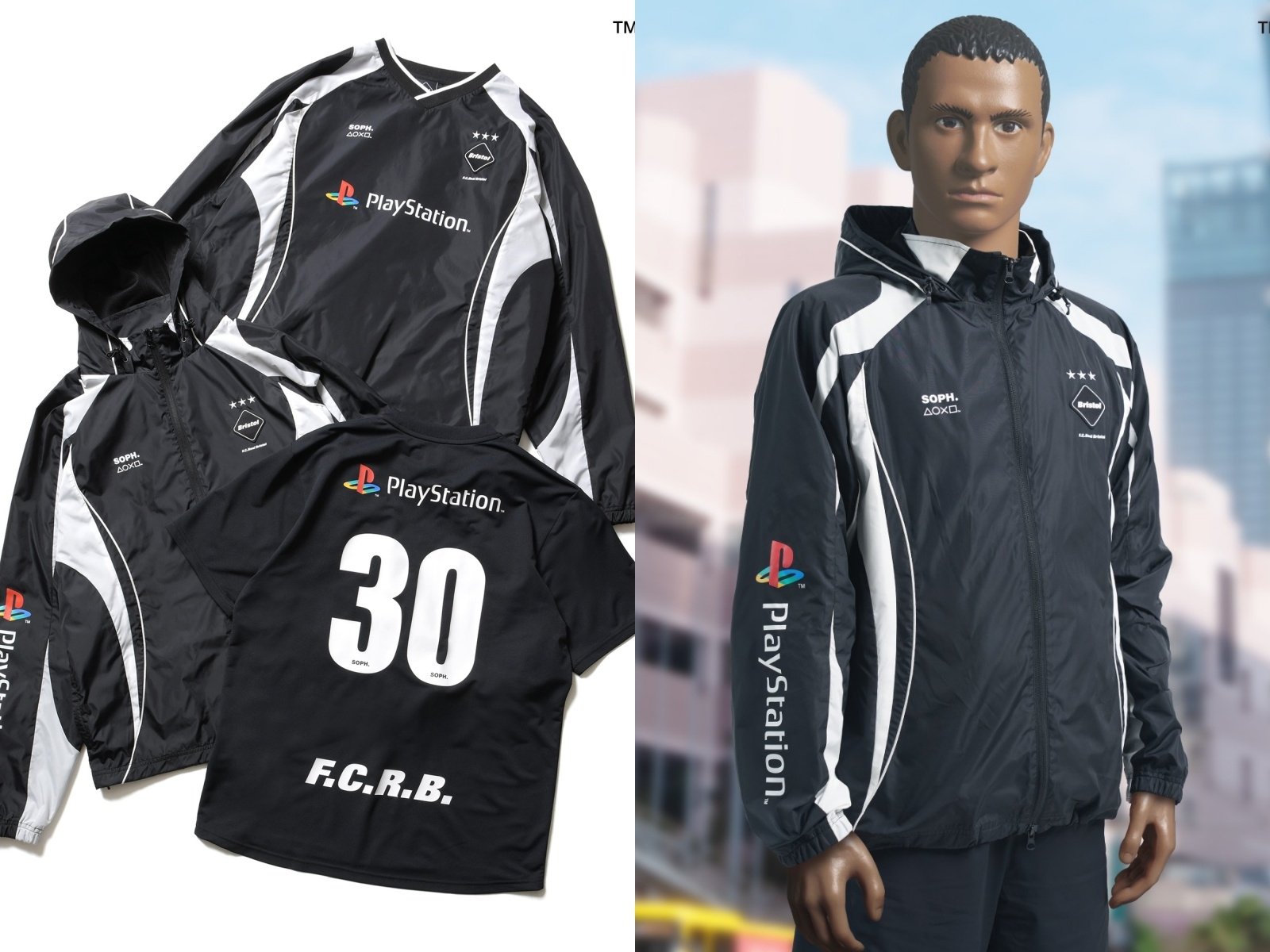 慶祝 PlayStation 30 週年！F.C.Real Bristol 跨界聯名，台北限定單品將在信義 A9 快閃店開賣！