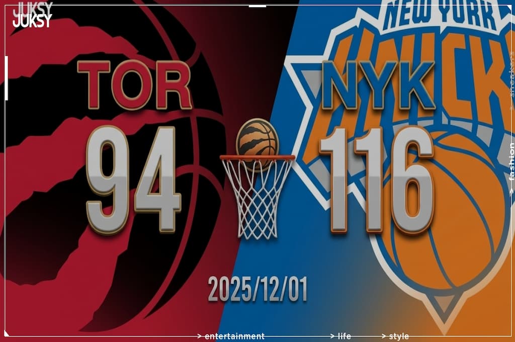 [2025/12/01 暴龍 @ 尼克] Towns轟22分率隊大勝 尼克主場22分完勝暴龍