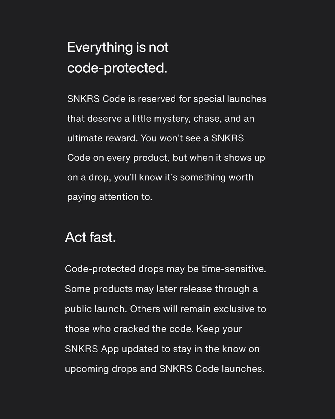 Nike 推出 SNKRS Code 密碼解鎖機制!限量球鞋化身互動尋寶遊戲