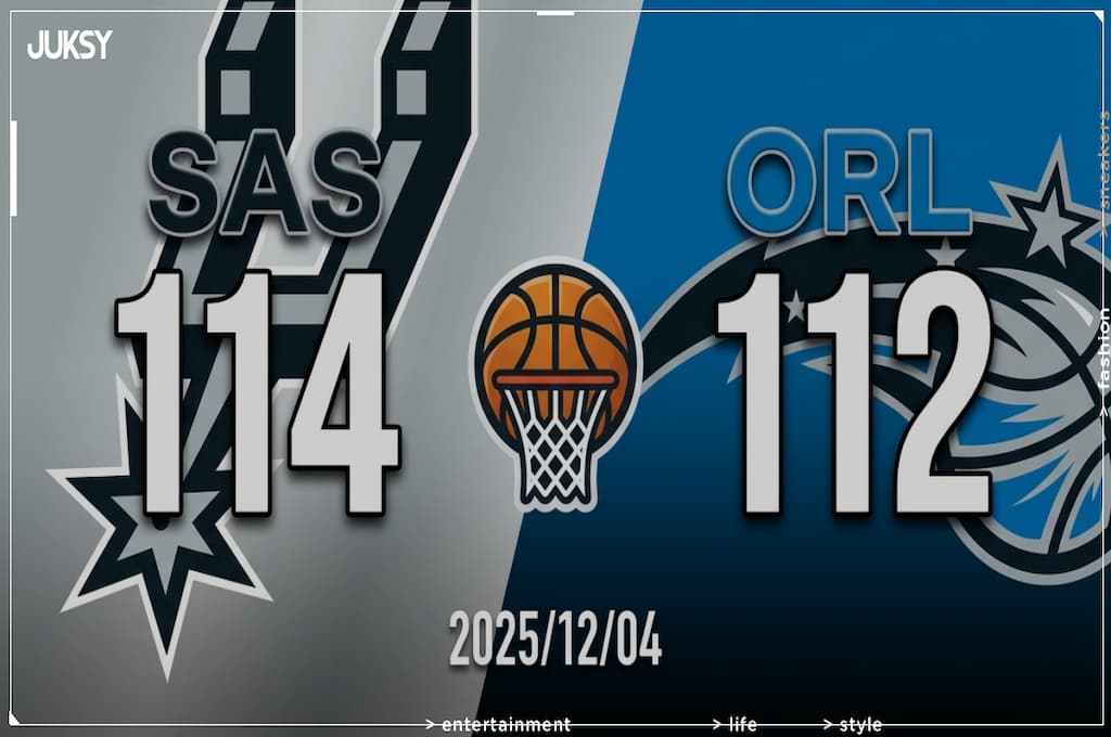 [2025/12/04 馬刺 @ 魔術] Fox轟31分領軍 馬刺客場險勝魔術2分