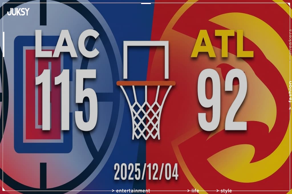 [2025/12/04 快艇 @ 老鷹] Harden轟27分率隊大勝 快艇客場23分血洗老鷹