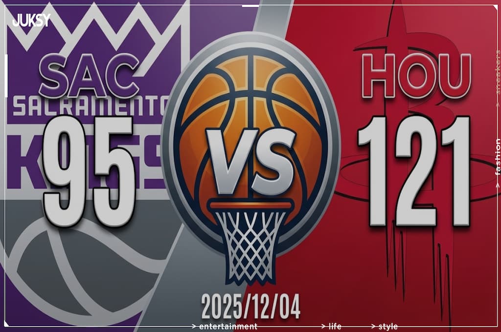 [2025/12/04 國王 @ 火箭] Sengun雙十、Durant攻24分 火箭主場26分大勝國王