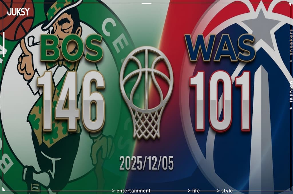 [2025/12/05 塞爾提克 @ 巫師] White轟30分率隊狂勝45分 塞爾提克客場完勝巫師