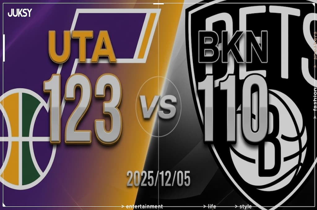 [2025/12/05 爵士 @ 籃網] Markkanen轟30分George雙十演出 爵士客場13分擊退籃網