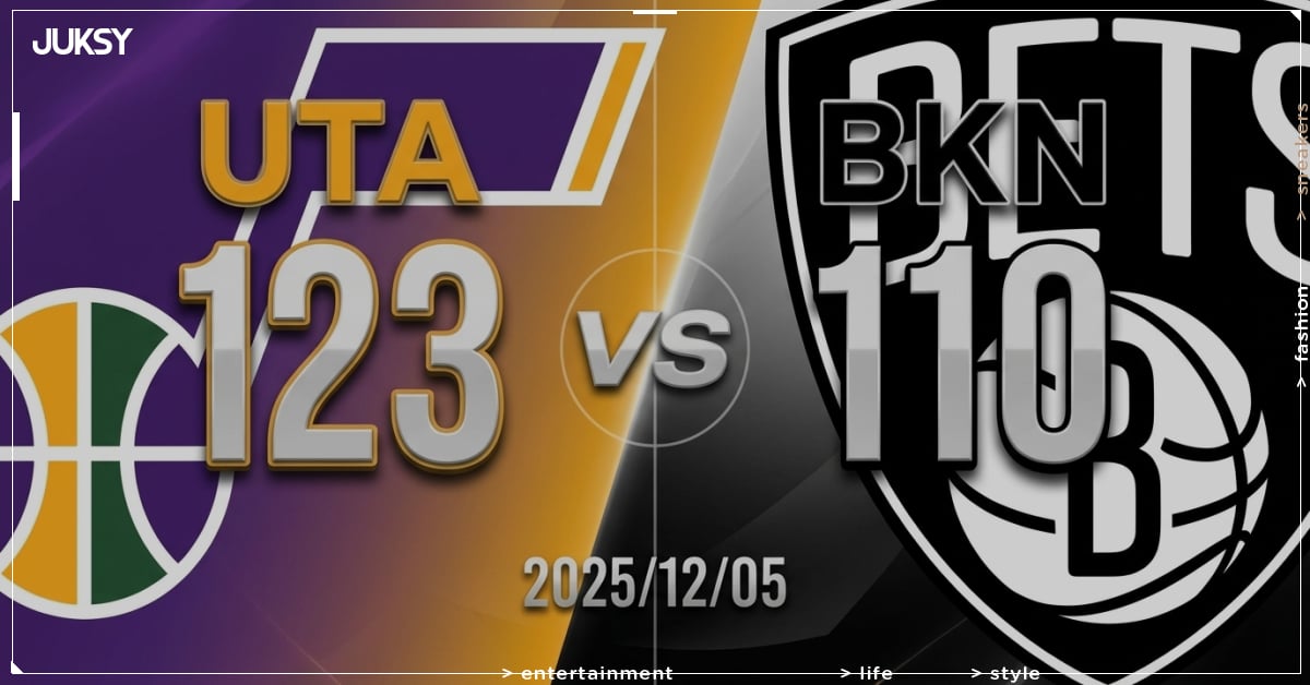 [2025/12/05 爵士 @ 籃網] Markkanen轟30分George雙十演出 爵士客場13分擊退籃網