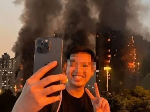 香港宏福苑大火！中國籍 YouTuber Kenny 火場比 YA 狂言，遭逮補下場曝光！