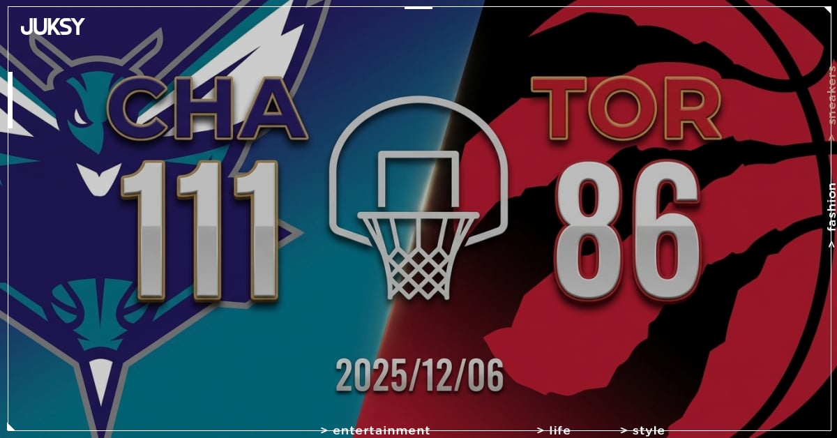 [2025/12/06 黃蜂 @ 暴龍] Quickley狂砍31分仍難救主 黃蜂客場25分大勝暴龍