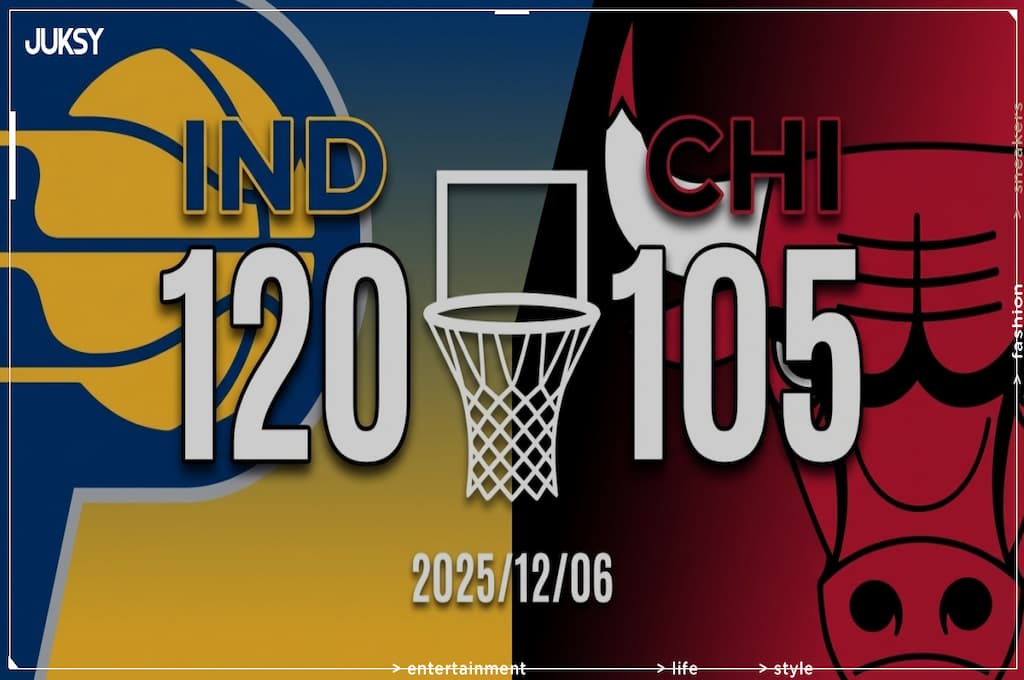 [2025/12/06 溜馬 @ 公牛] Siakam狂砍36分 溜馬客場火力全開擊敗公牛