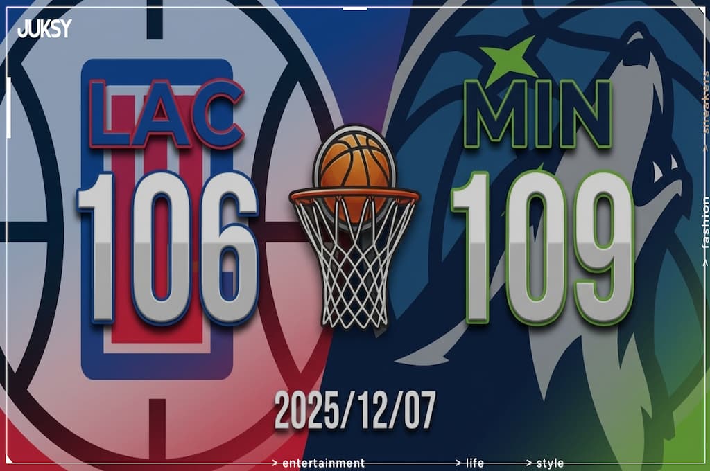 [2025/12/07 快艇 @ 灰狼] McDaniels轟27分領軍 灰狼主場3分險勝快艇