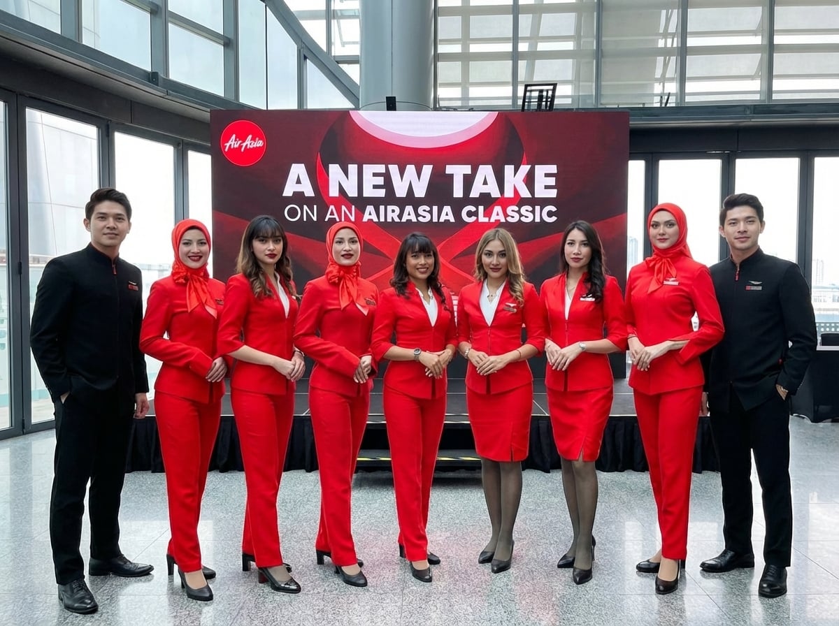 亞航開放空服員戴頭巾穿長褲 明年齋戒月新制服上路獲朝野讚爆