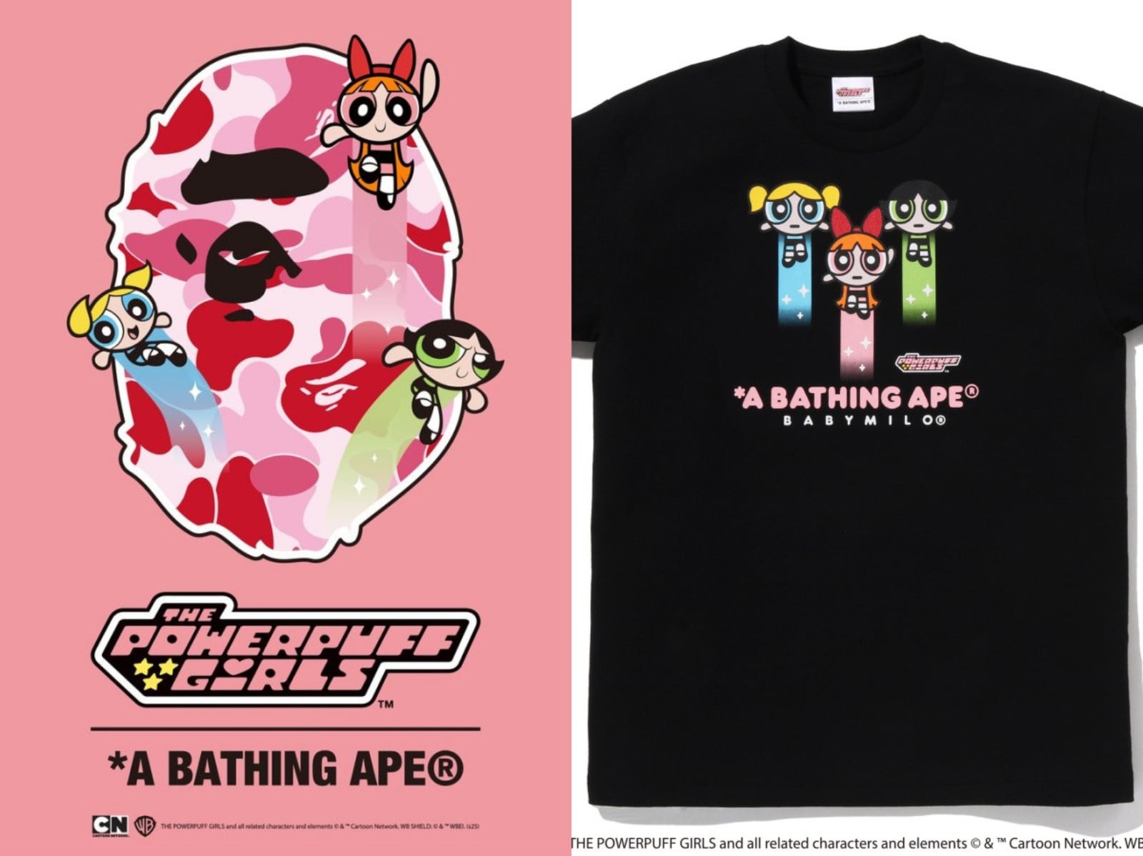 BAPE® 攜手《飛天小女警》推出全新膠囊系列！魔人啾啾和 BABY MILO® 首度合體誕生另類混種魅力