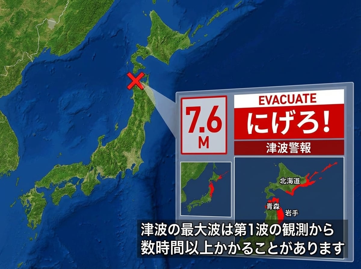 日本青森7.6強震海嘯來襲！首相進駐官邸 八戶市全面停課