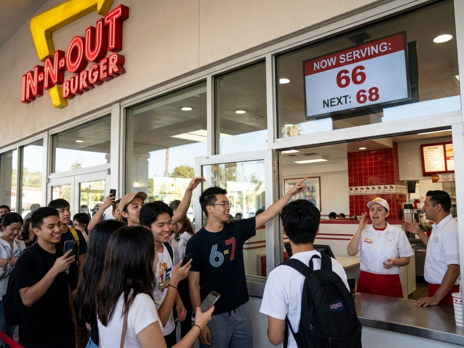 In-N-Out 漢堡刪除 67 號！「6-7」 迷因瘋傳惡作劇讓店員崩潰！