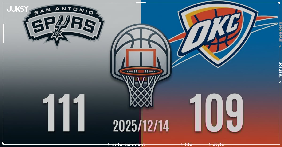 [2025/12/14 馬刺 @ 雷霆] Vassell攻下23分 馬刺客場險勝雷霆2分