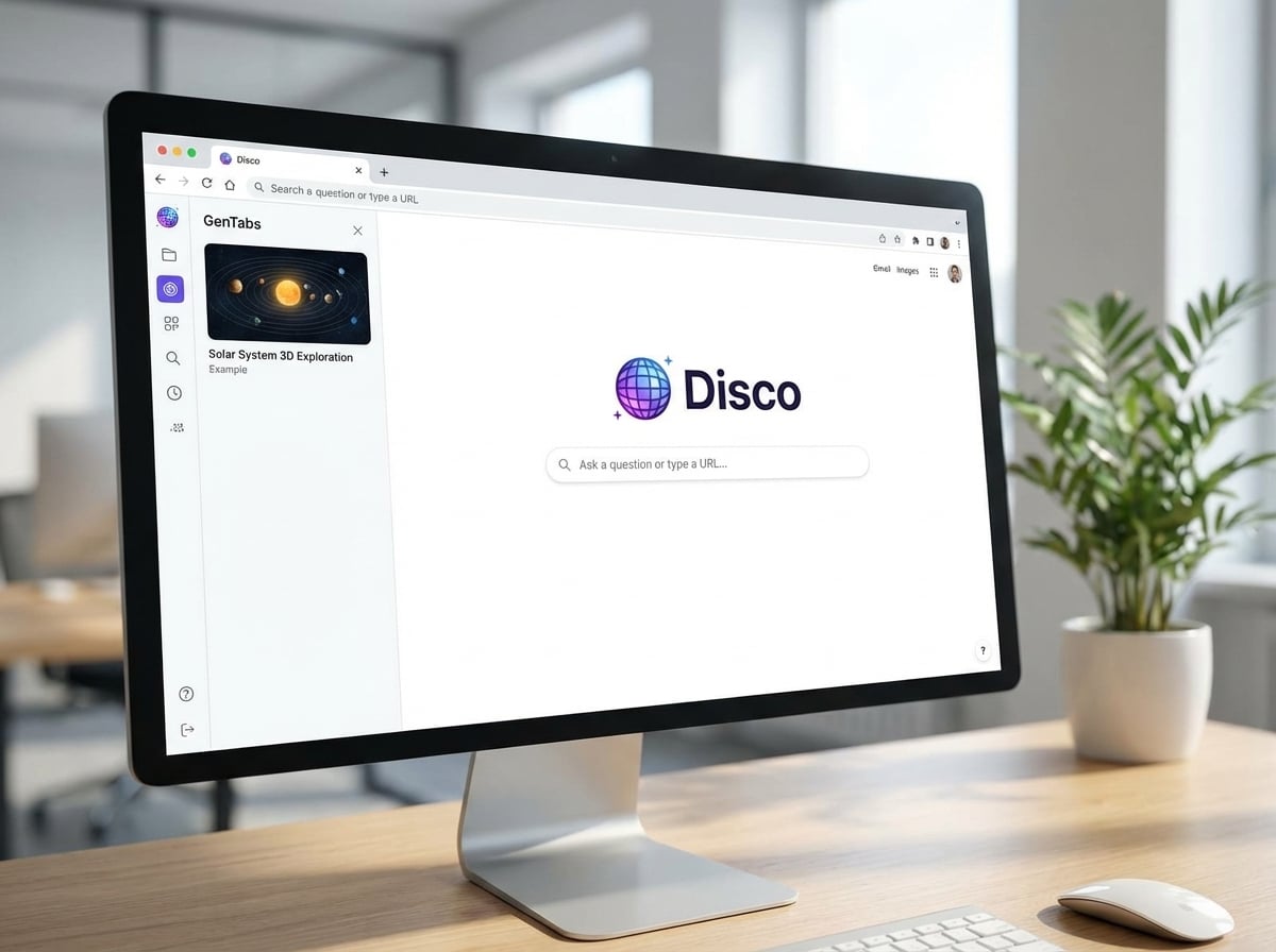 Google Disco 瀏覽器登場！Gemini 3 驅動 GenTabs 一鍵生成專屬 App