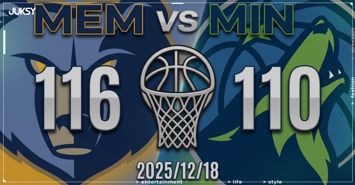 [2025/12/18 灰熊 @ 灰狼] Jaren Jackson Jr. 轟28分雙十 灰熊客場力克灰狼奪勝