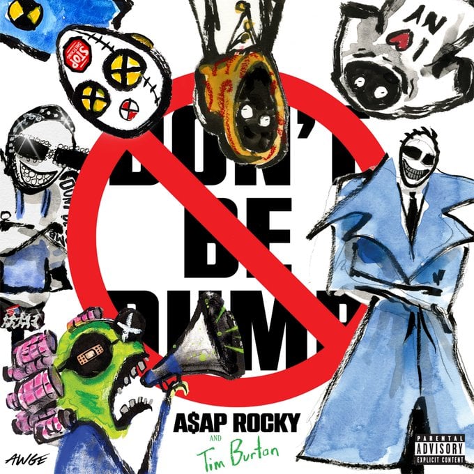 A$AP Rocky 速可達硬漢新專輯《DON'T BE DUMB》封面曝光!攜手提姆波頓打造電影!