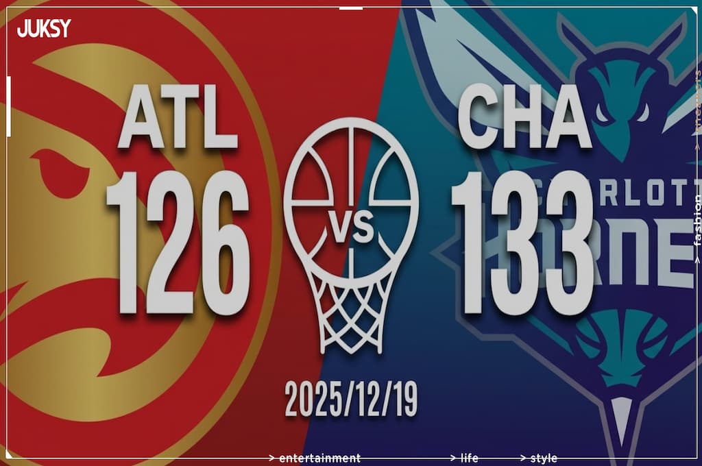 [2025/12/19 老鷹 @ 黃蜂] Ball、Knueppel雙雙轟28分 黃蜂三分雨澆熄老鷹