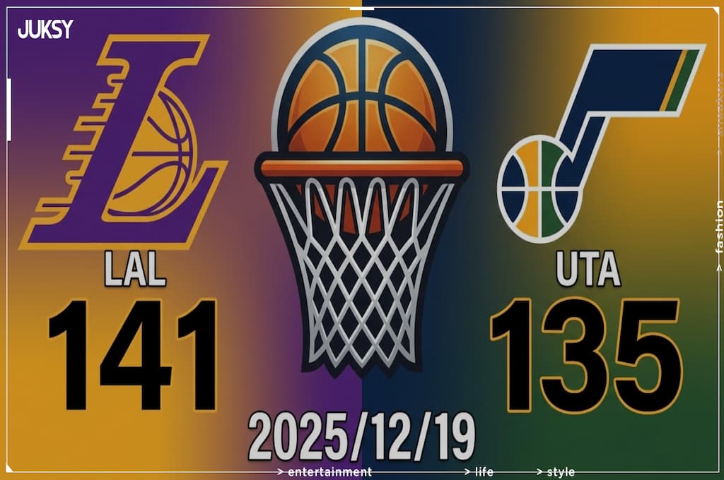 [2025/12/19 湖人 @ 爵士] Dončić大三元轟45分 湖人客場6分險勝爵士